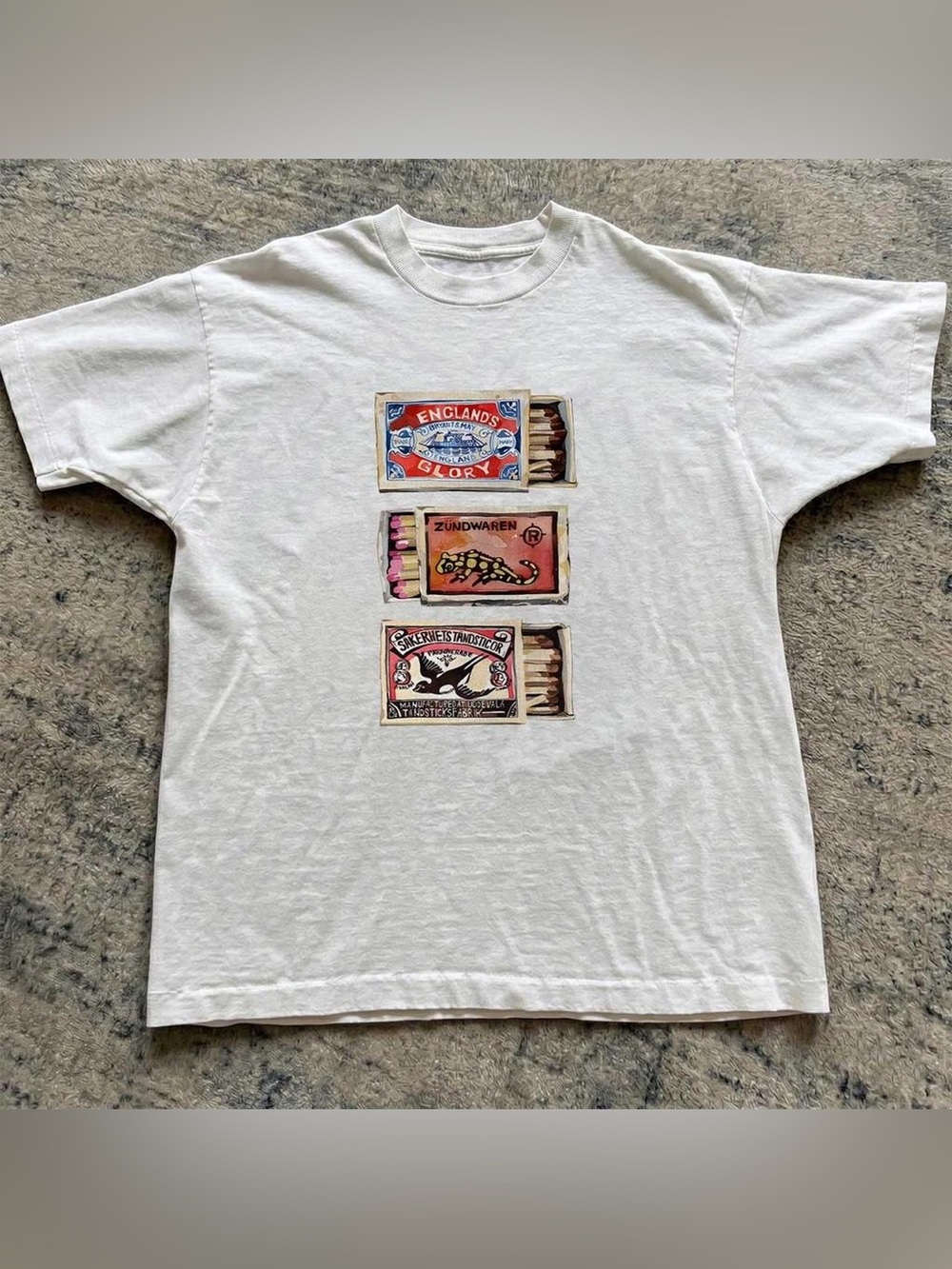 Graphic Matchbox Tee in White